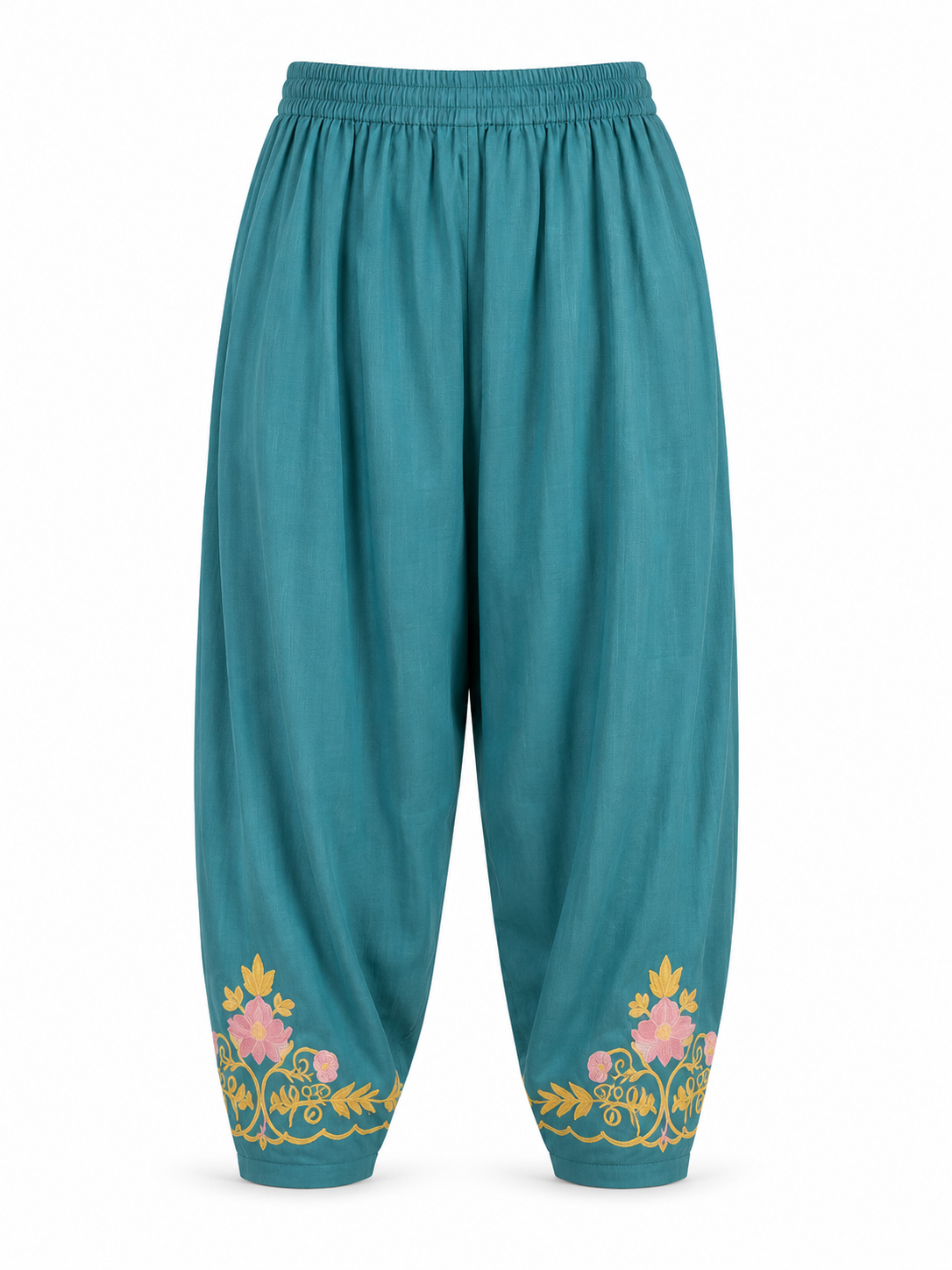 Kashmir Aari cotton Co-Ord Set | Dark Teal